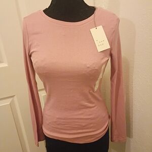A New Day Women's Blush Long Sleeve Tee